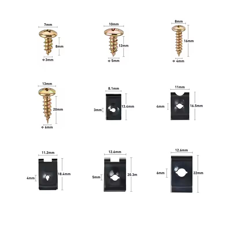 Клипҳои Fasteners Metal Бадани автомобилӣ